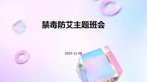 《禁毒防艾主题班会》班会课件