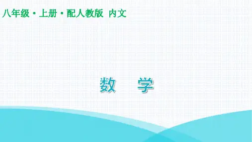 最新人教版八年级上册数学培优训练第十二章全等三角形 第8课时 全等三角形