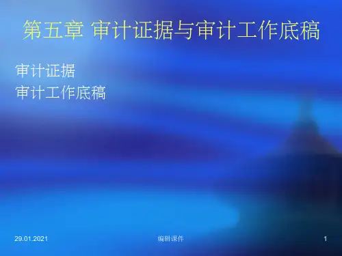 审计证据与审计工作底稿(1)(3)