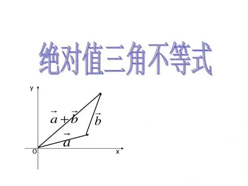 绝对值三角不等式