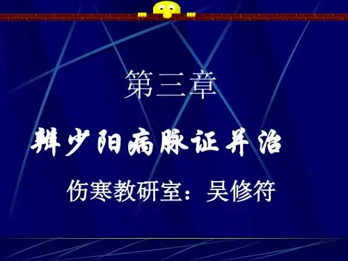 少阳病篇吴修符PPT课件