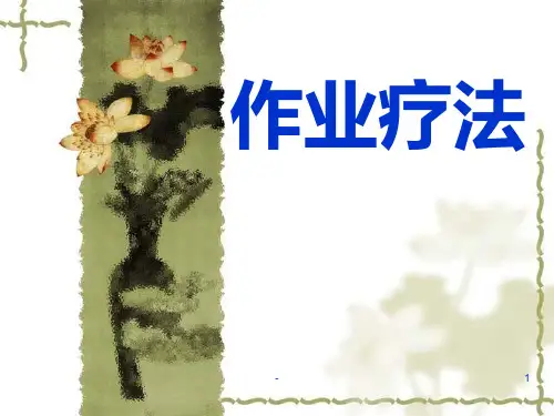 作业治疗PPT课件
