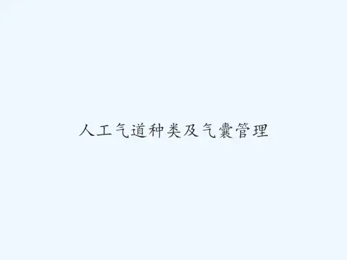 人工气道种类及气囊管理-PPT
