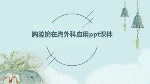 胸腔镜在胸外科应用PPT课件
