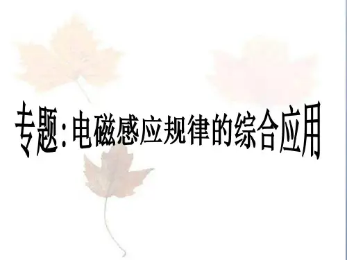 高中物理课件：电磁感应规律的应用教案资料