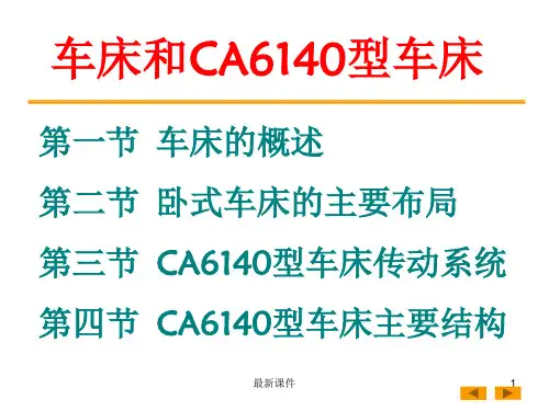 CA6140型车床传动系统[1]PPT课件