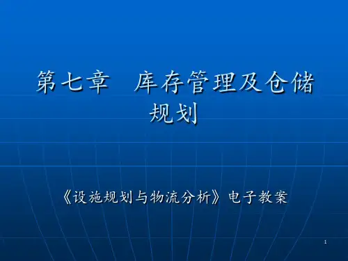 库存管理及仓储规划 ppt课件