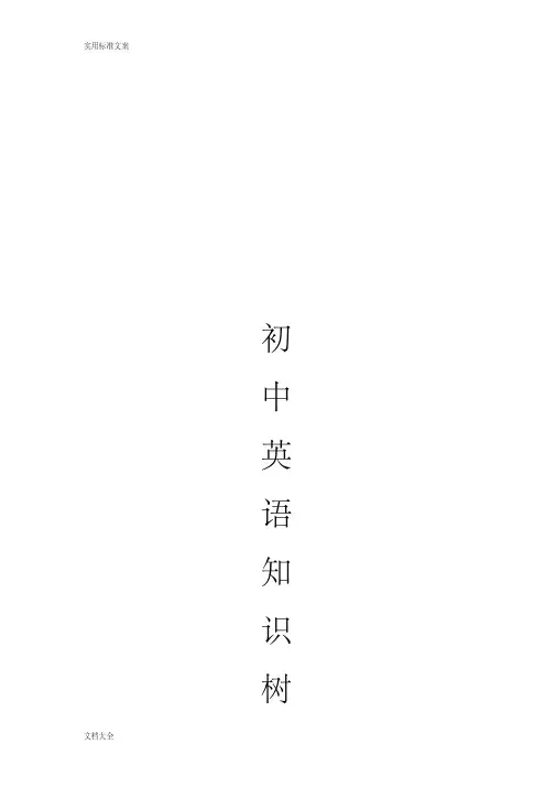 初中英语语法知识树(图形)