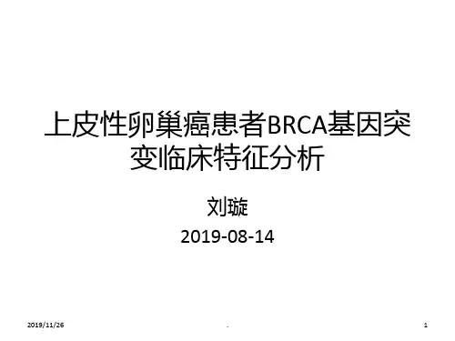 卵巢癌基因突变靶向治疗PPT课件