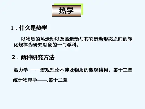 大学物理热学 PPT