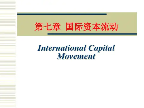 七国际资本流动PPT课件