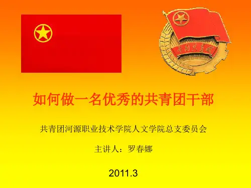 如何做一名优秀的共青团干部培训课件.ppt