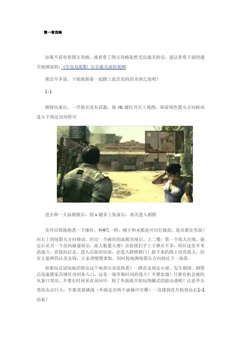 生化危机5图文攻略大全