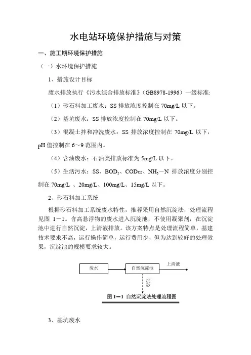水电站环境保护措施与对策