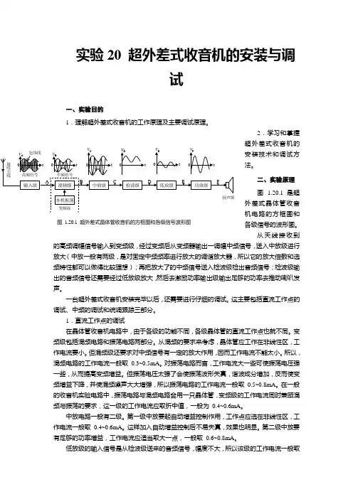 超外差式收音机的安装与调试