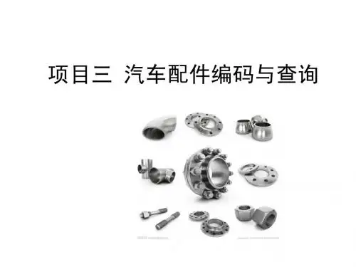 项目三 汽车配件编码与查询