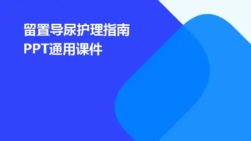 2024版留置导尿护理指南PPT通用课件