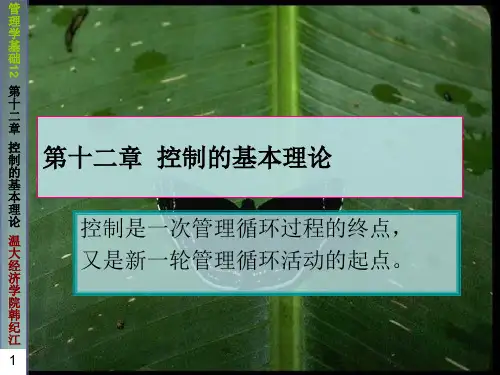 控制的基本理论