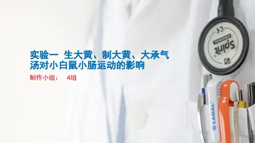 实验一__生大黄[1]