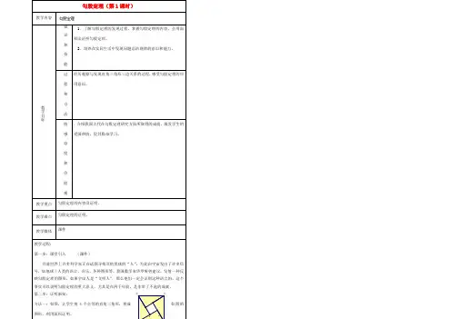 八年级数学下册 18.1 勾股定理(第1课时)教案 新人教版 教案