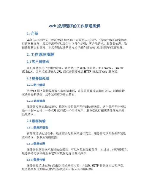 web应用程序的工作原理图解