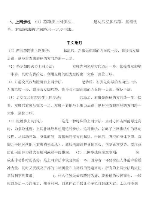 羽毛球步法大全(图解)
