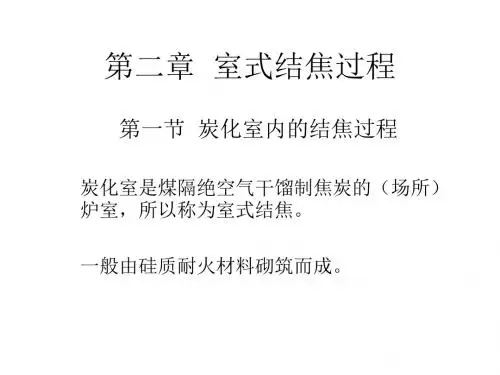 炼焦工艺2