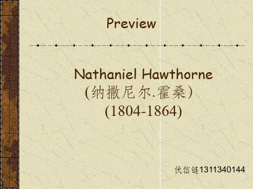霍桑英文介绍ppt课件