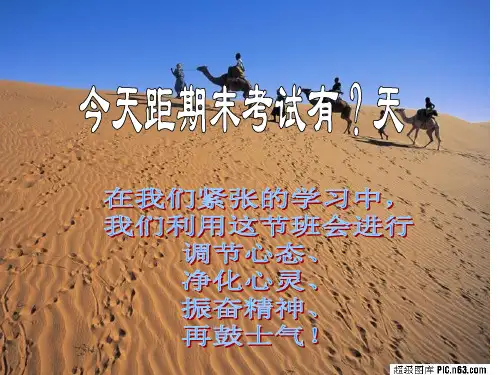 雄鹰再生,感恩超越(班会)