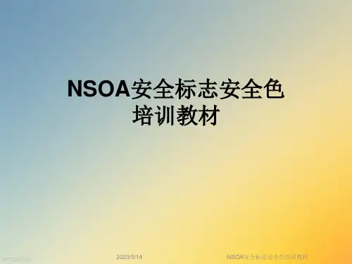 NSOA安全标志安全色培训教材