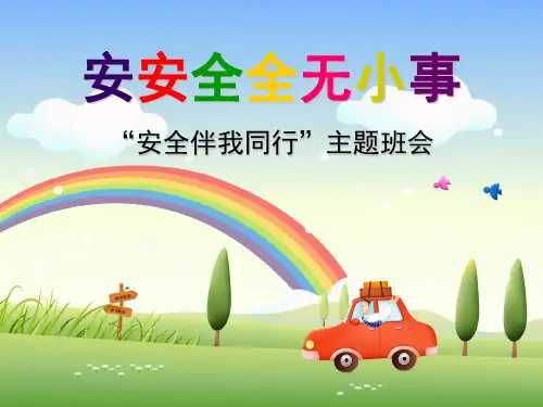平安与我同行主题班会