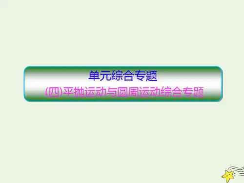 高考物理一轮复习单元综合专题四平抛运动与圆周运动课件新人教版201908021257