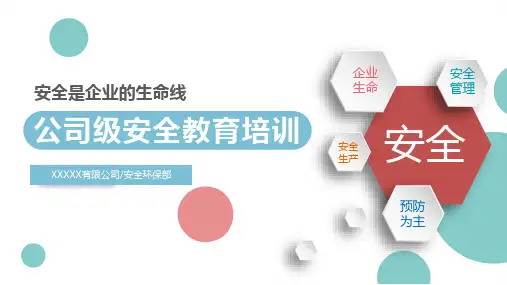 化工三级安全教育培训(公司级)课件