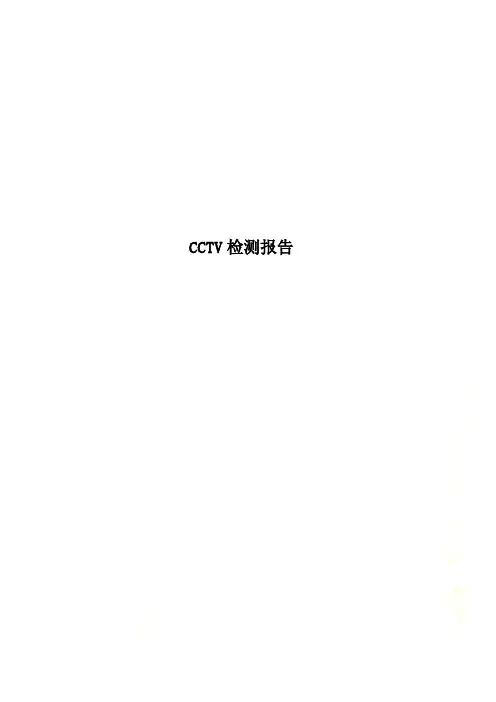CCTV检测报告