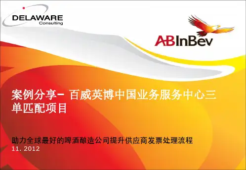 国际化数据平台建立 百威英博-供应商发票管理-Success Story