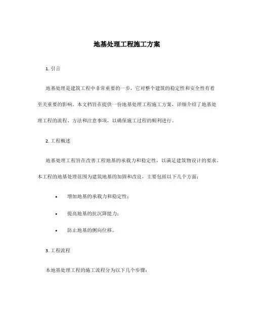 地基处理工程施工方案