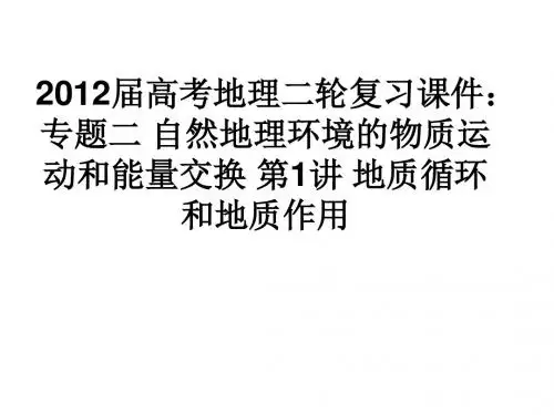 地质循环和地质作用ppt 通用