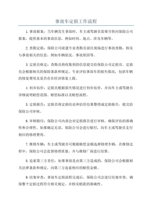 事故车定损工作流程