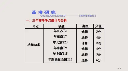 《三维设计》新课标高考物理一轮总复习-第1单元-功和功率(77张PPT)省公开课一等奖全国示范课微课