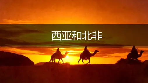 高考地理一轮复习：西亚和北非(共63张PPT)
