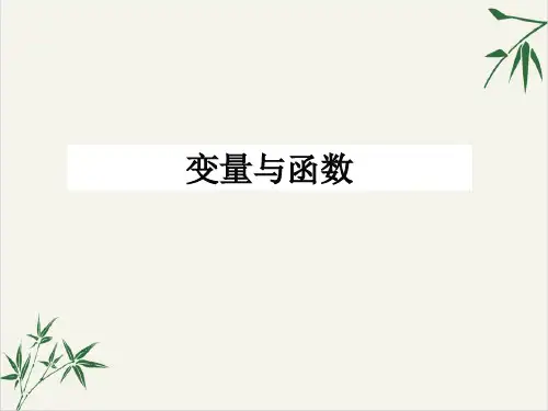 人教版《变量与函数》优秀PPT