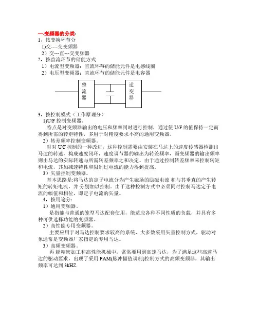 变频器的分类