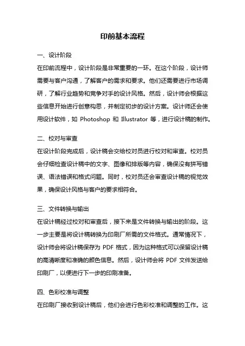印前基本流程