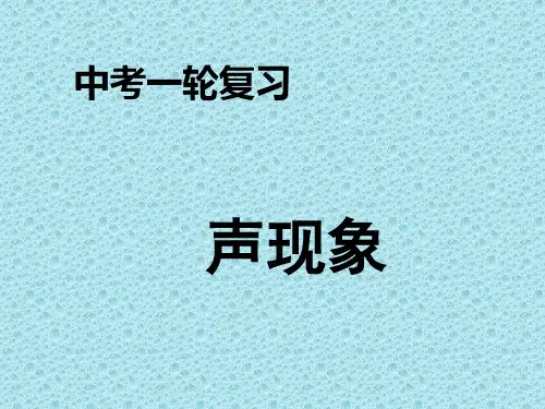 声现象 复习课件(共25张PPT)
