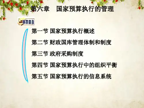 国家预算执行的管理概述(ppt 82页)