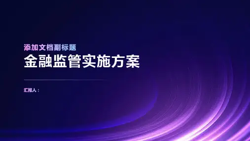 金融监管实施方案：加强金融监管的举措与政策
