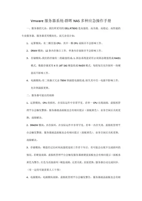Vmware服务器系统-群晖NAS多种应急操作手册