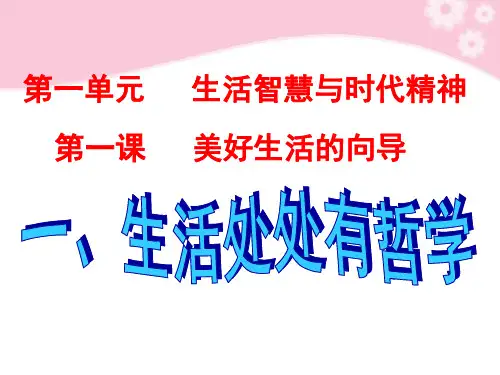第一课美好生活的向导新课件