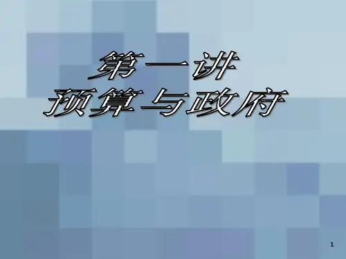 预算法讲座