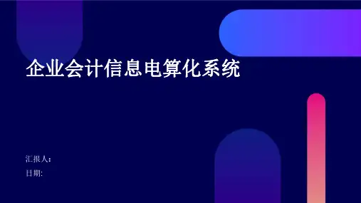 企业会计信息电算化系统